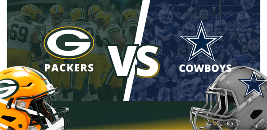 Green bay packers vs Dallas Cowboys stats